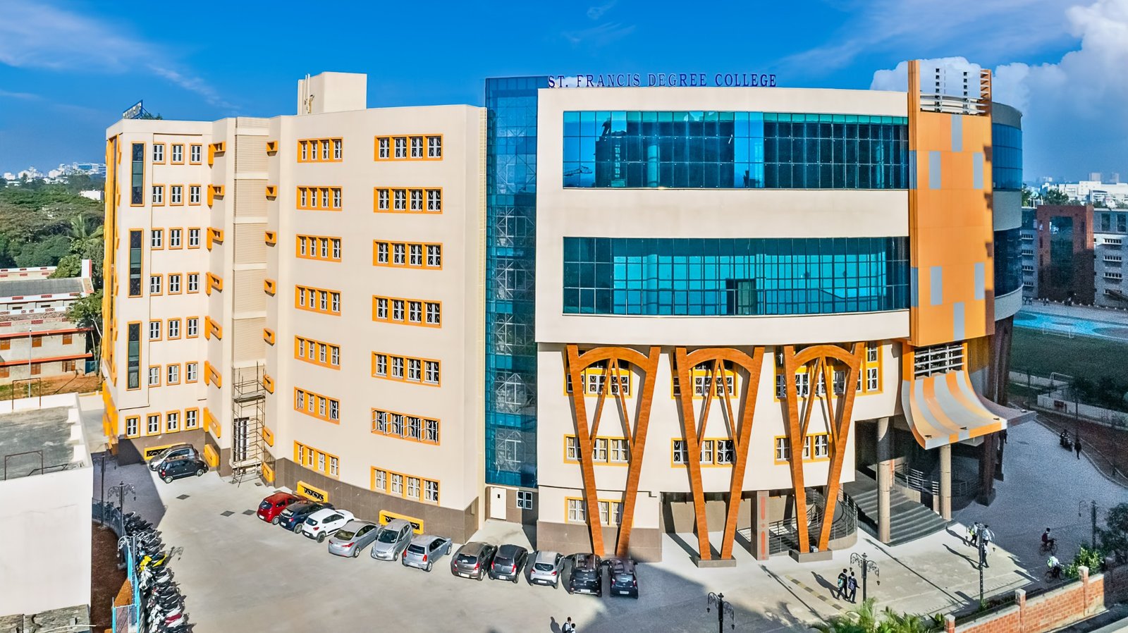 Modern academic block of St. Francis College